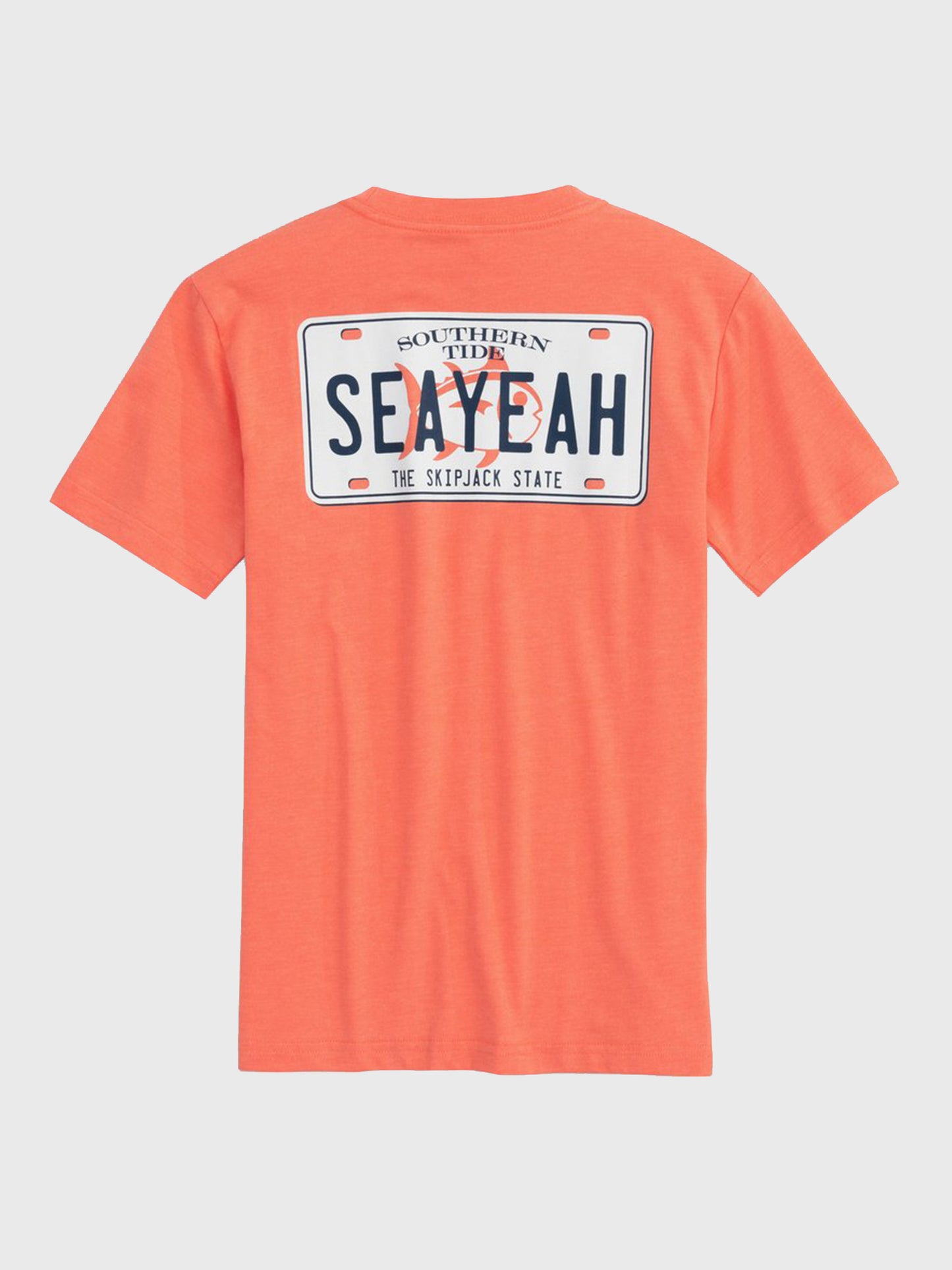 Southern Tide Kids' Sea Yeah License Plate Heathered T-Shirt