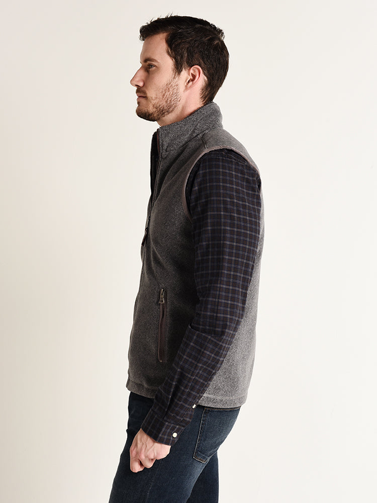 True grit herringbone deals fleece vest