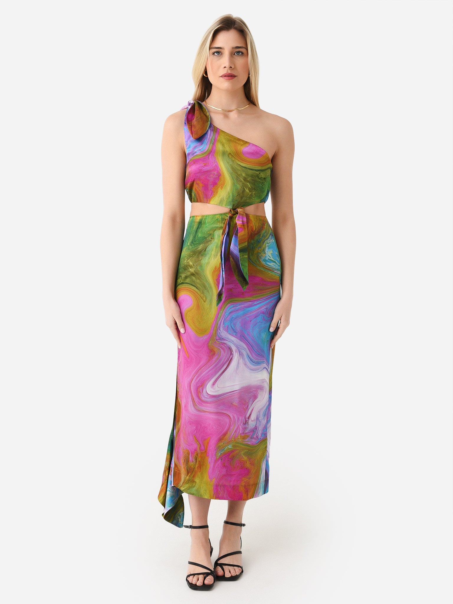 Tie knot shop midi dress