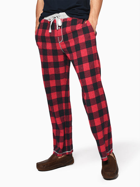 True Grit Buffalo Checkered Flannel PJ Pant - Charcoal