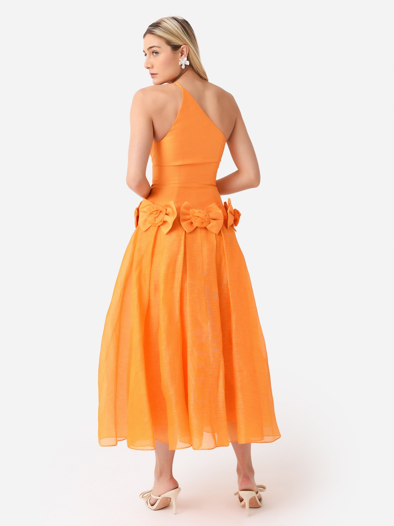 Alemais Women's Macie One-Shoulder Rosette Dress – saintbernard.com