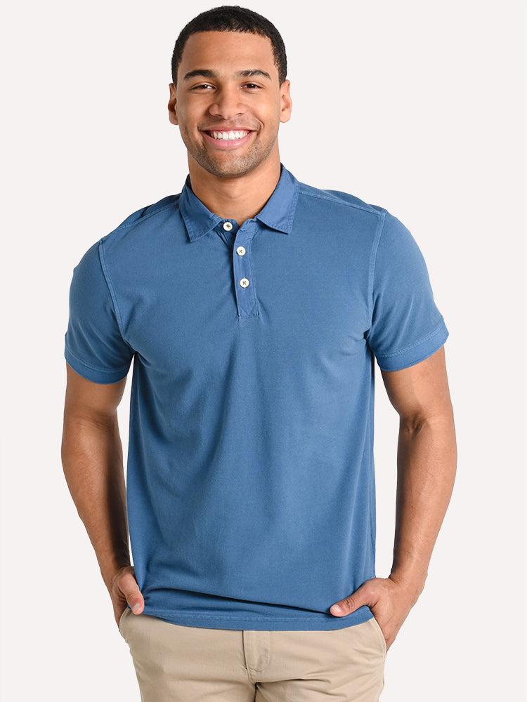 True Grit Men's Pique Short Sleeve Polo | $80.00 | Saint Bernard