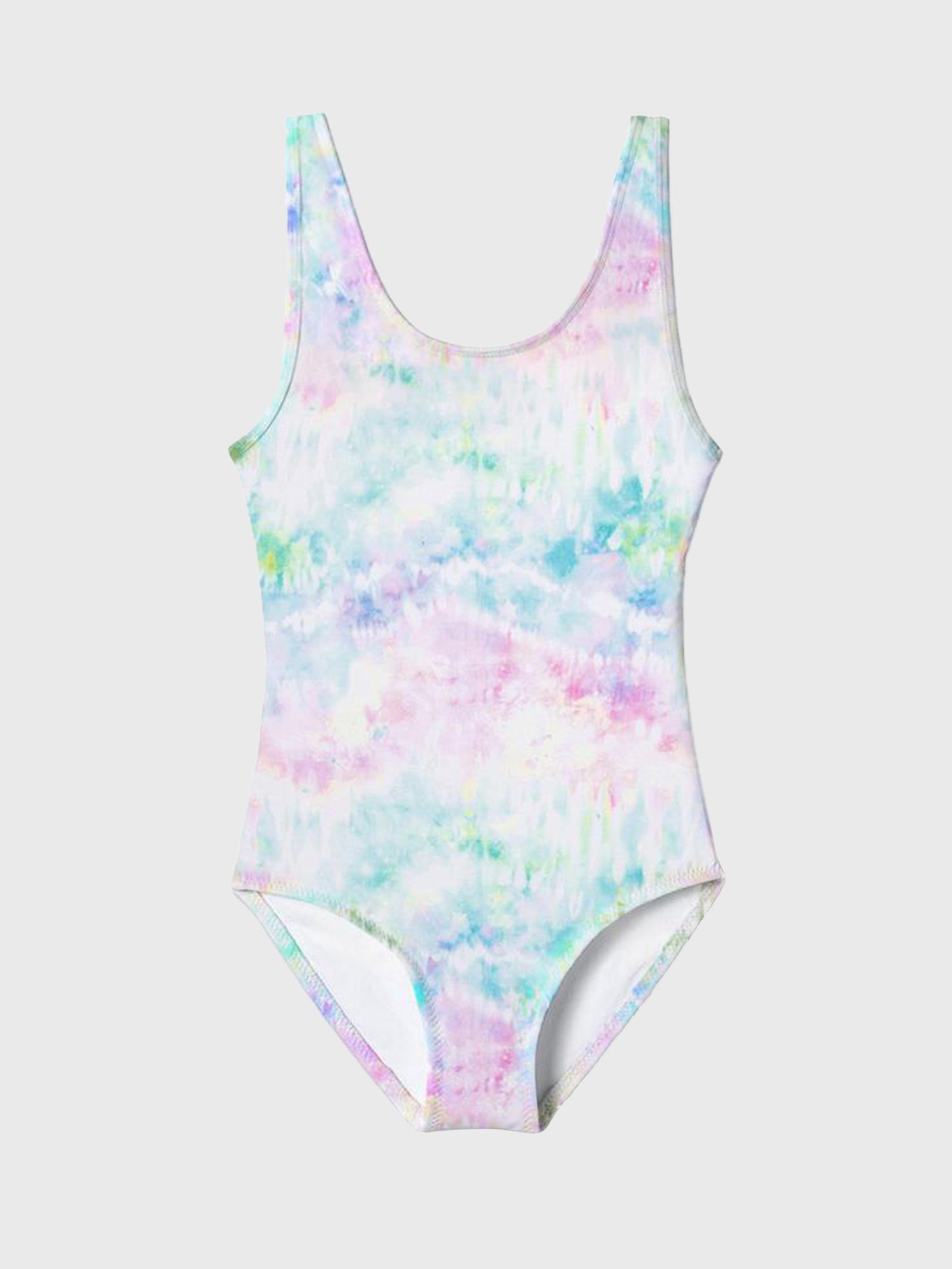 Stella Cove Girls' Bubble Gum Tie Dye Swimsuit