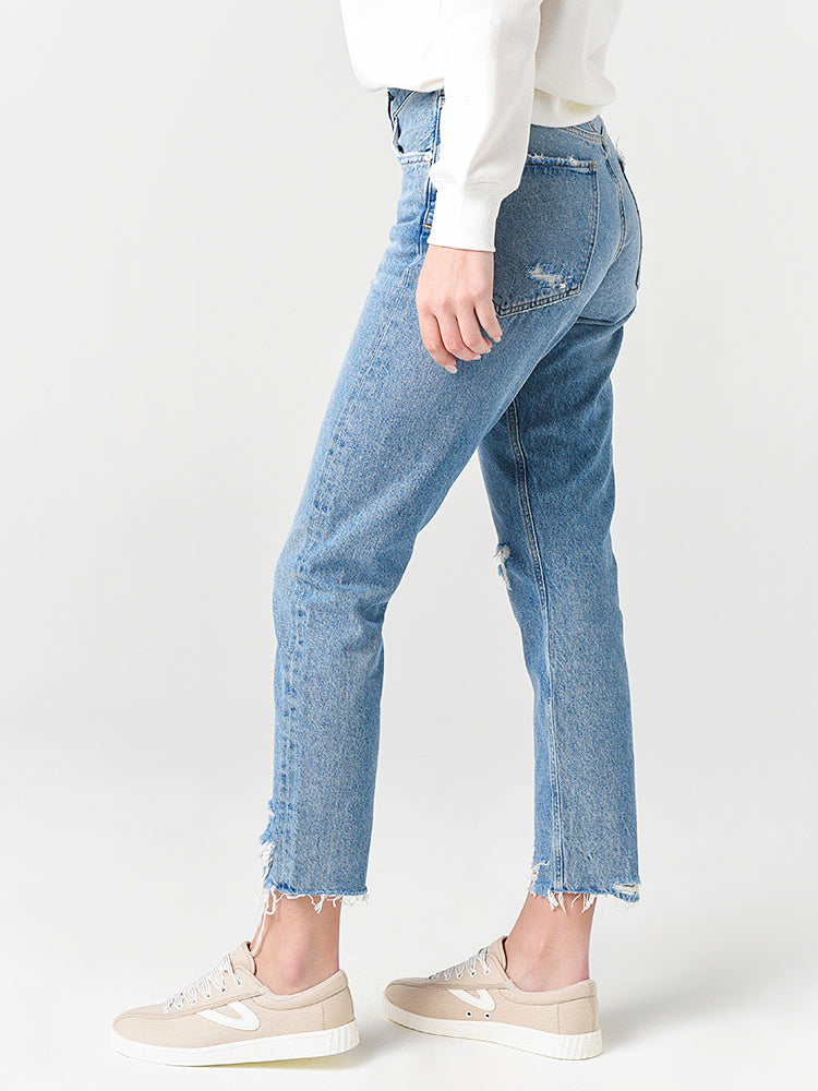 Agolde Womens Jamie Hi Rise Classic Fit Jean Saint Bernard