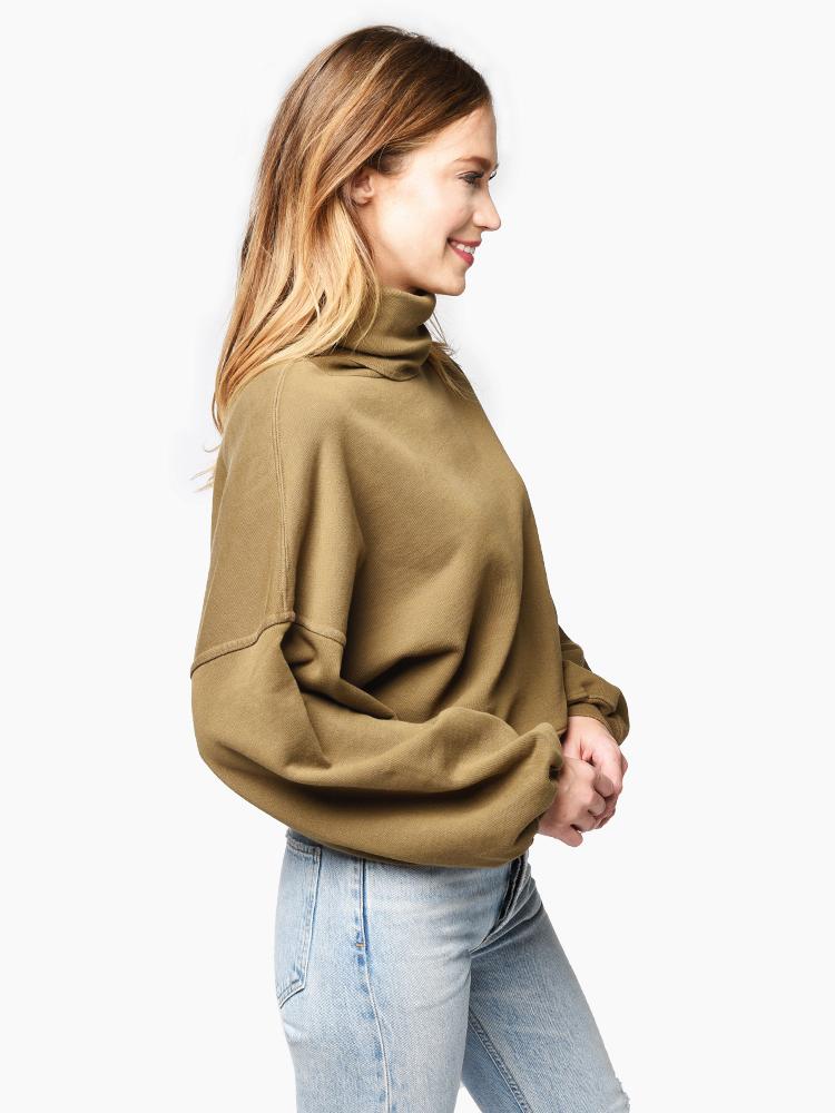 Agolde balloon sleeve online turtleneck sweatshirt