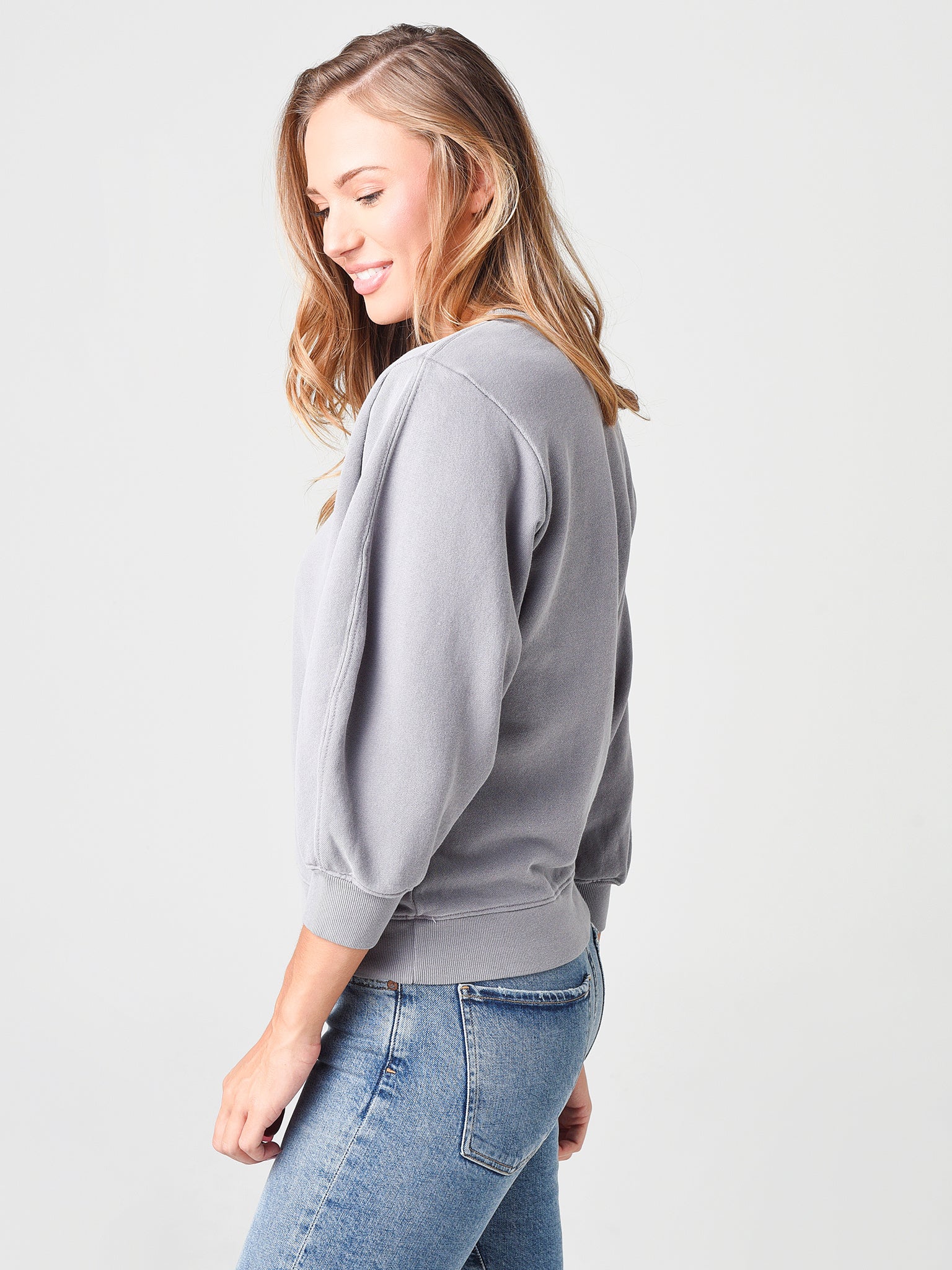 Agolde Women s Thora 3 4 Sleeve Sweatshirt