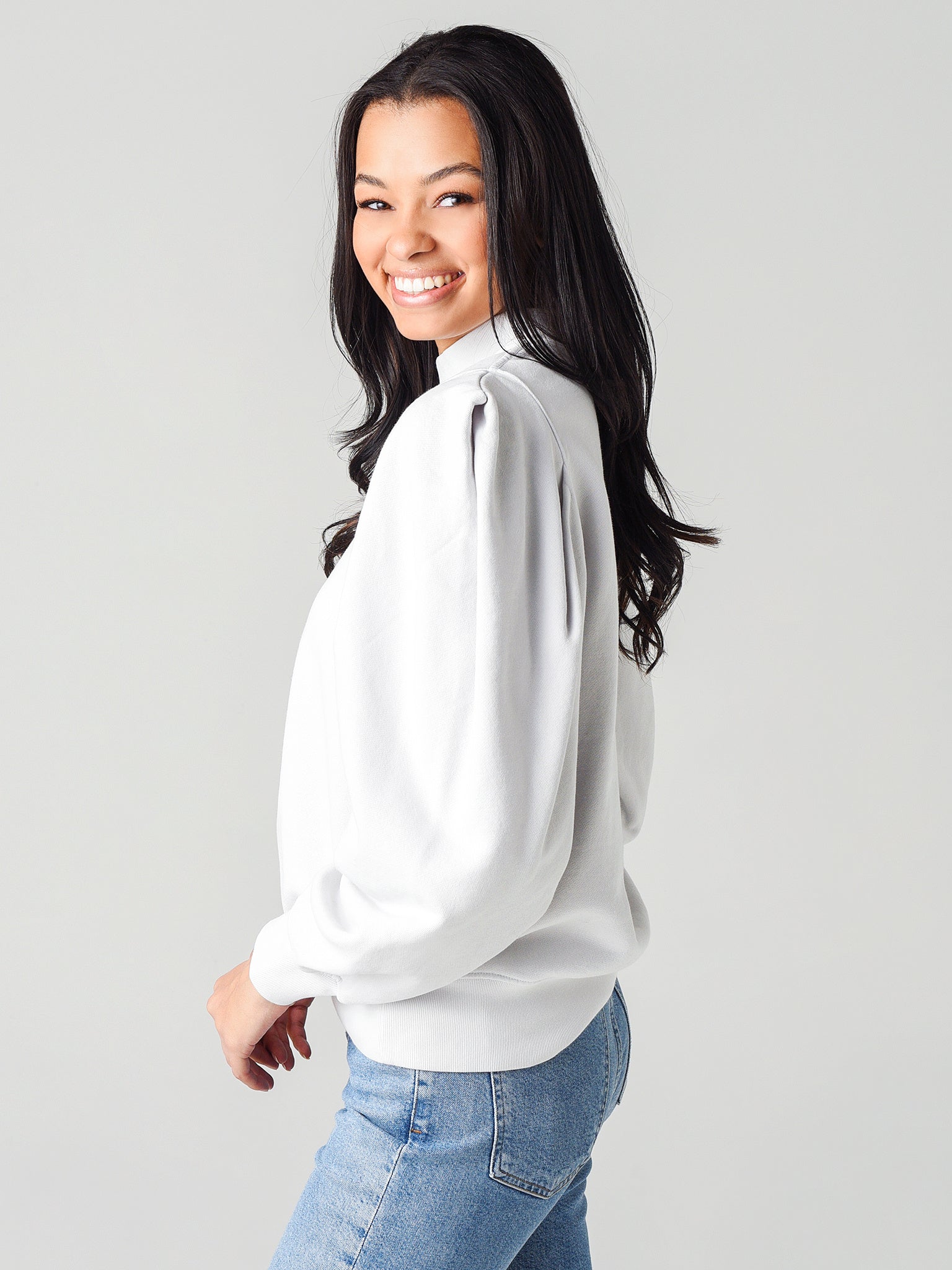 Agolde Women s Folded Sleeve Sweatshirt