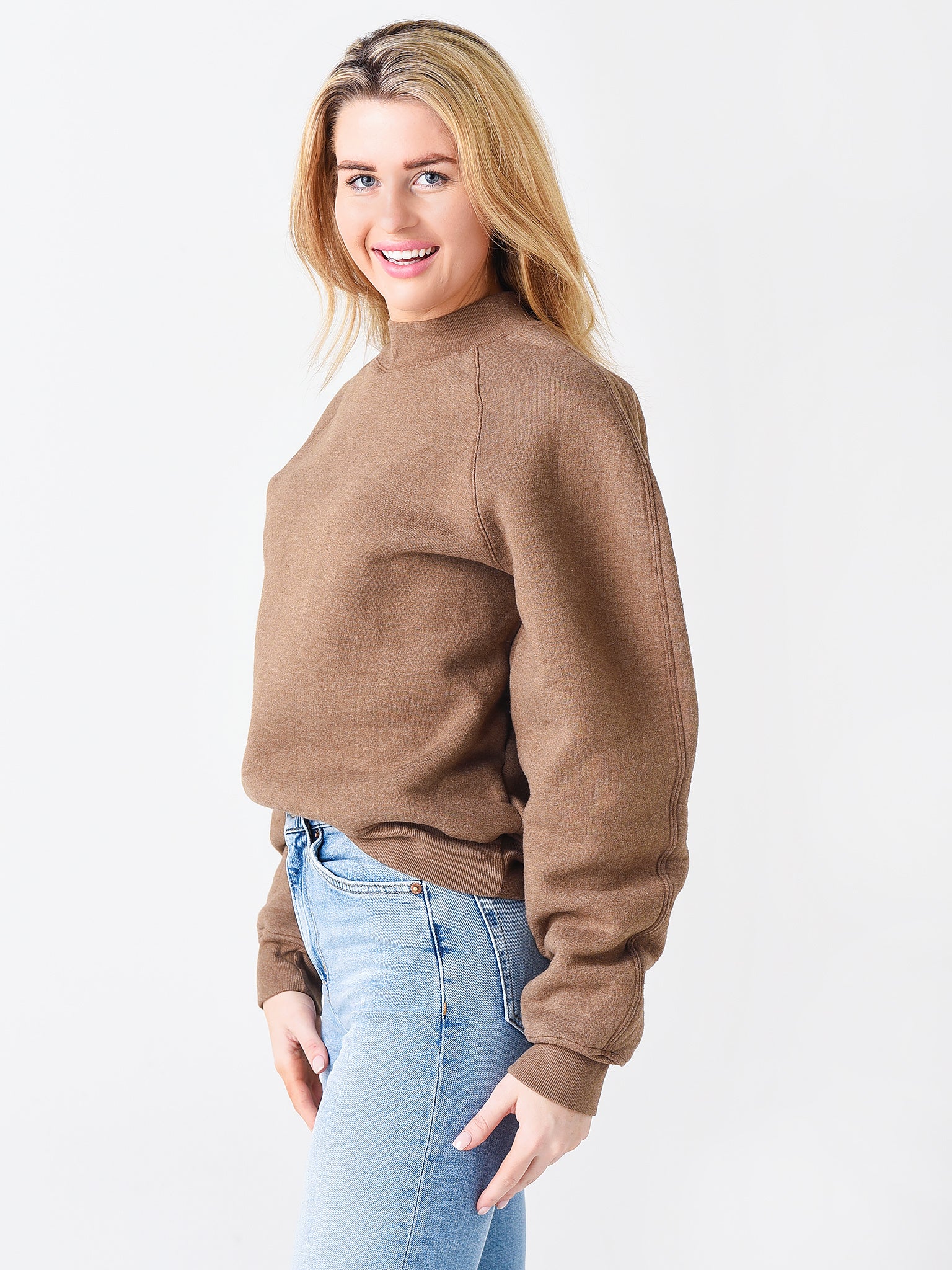 Agolde Women s Tarron Mock Neck Sweatshirt