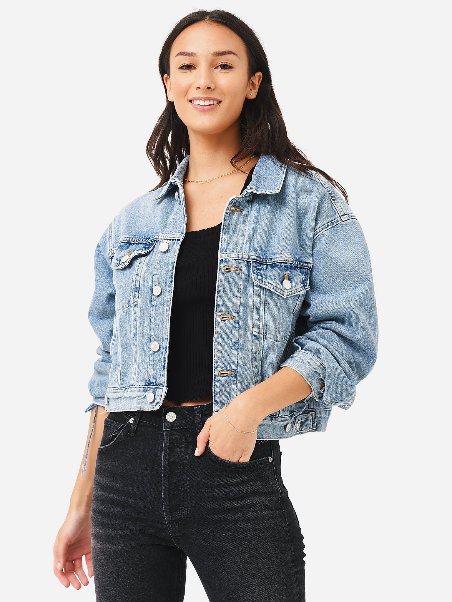 Agolde Women s Shrunken Charli Denim Jacket