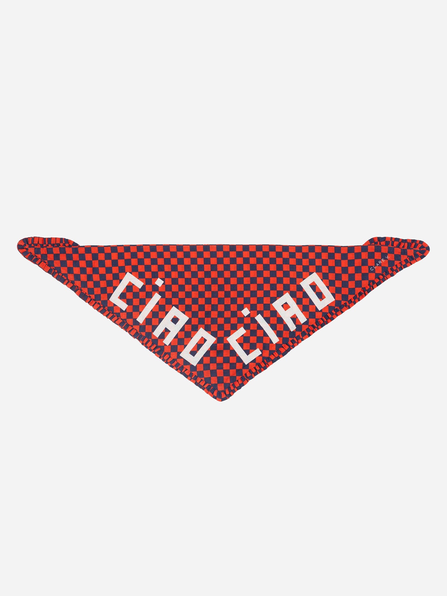 Clare V. Triangle Ruffle Bandana