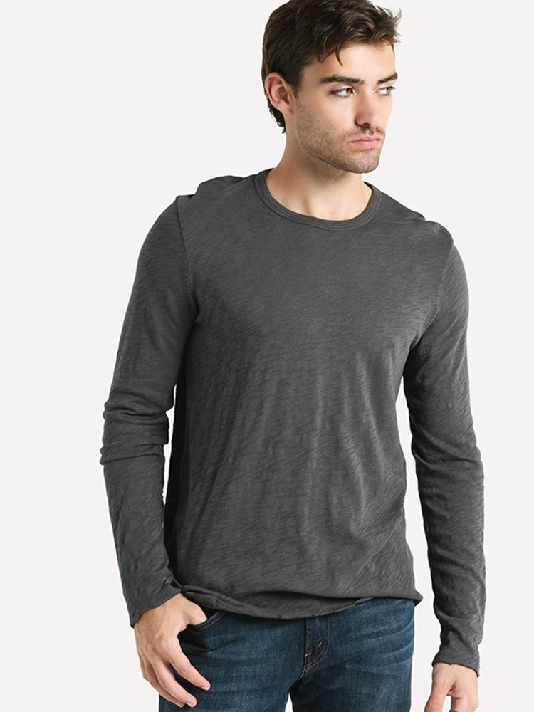 ATM Men's Slub jersey Long Sleeve Destroyed Wash Tee – saintbernard.com