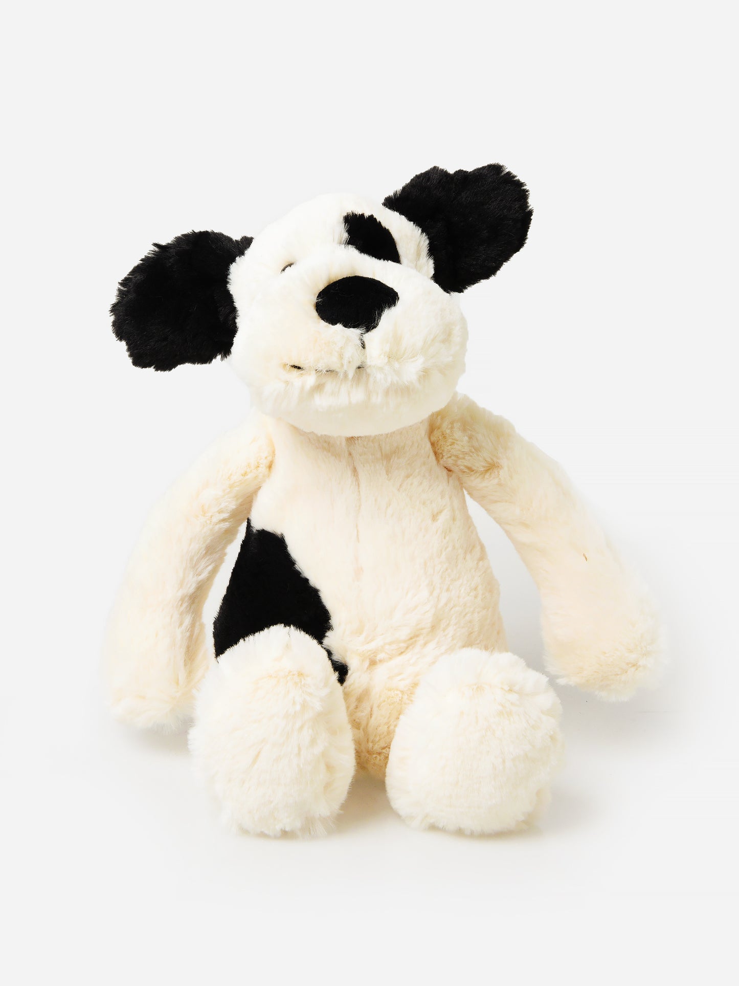 Jellycat Medium Bashful Black & Cream Puppy Plush