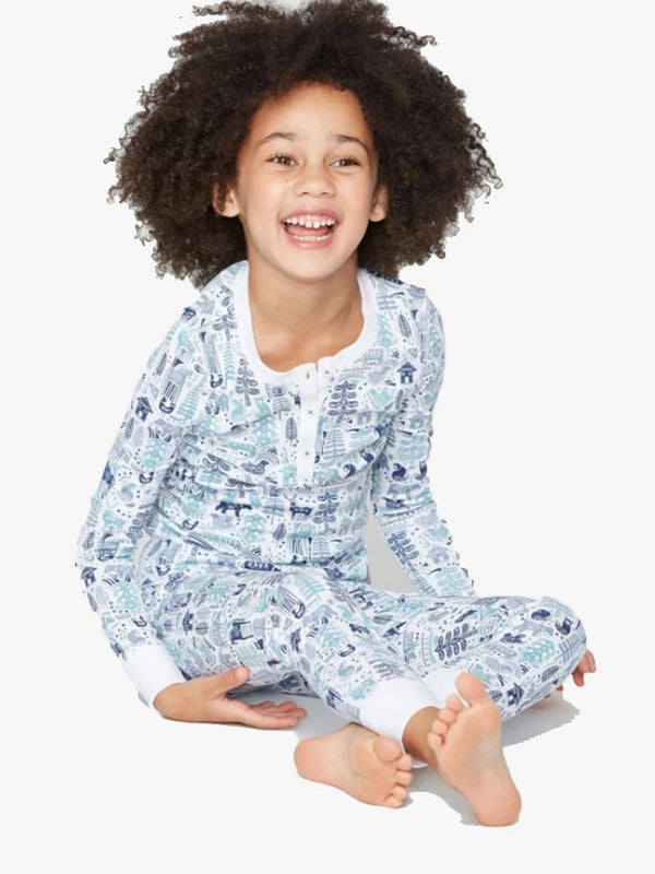 Roller Rabbit Kids' Nordic Folk Pajama Set - Saint Bernard