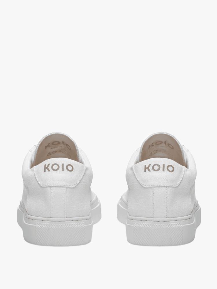 Koio capri bianco store canvas sneakers