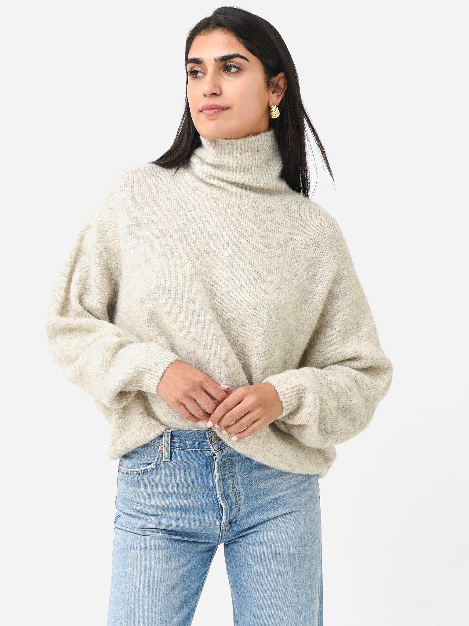 American Vintage Women's East Turtleneck Sweater – saintbernard.com