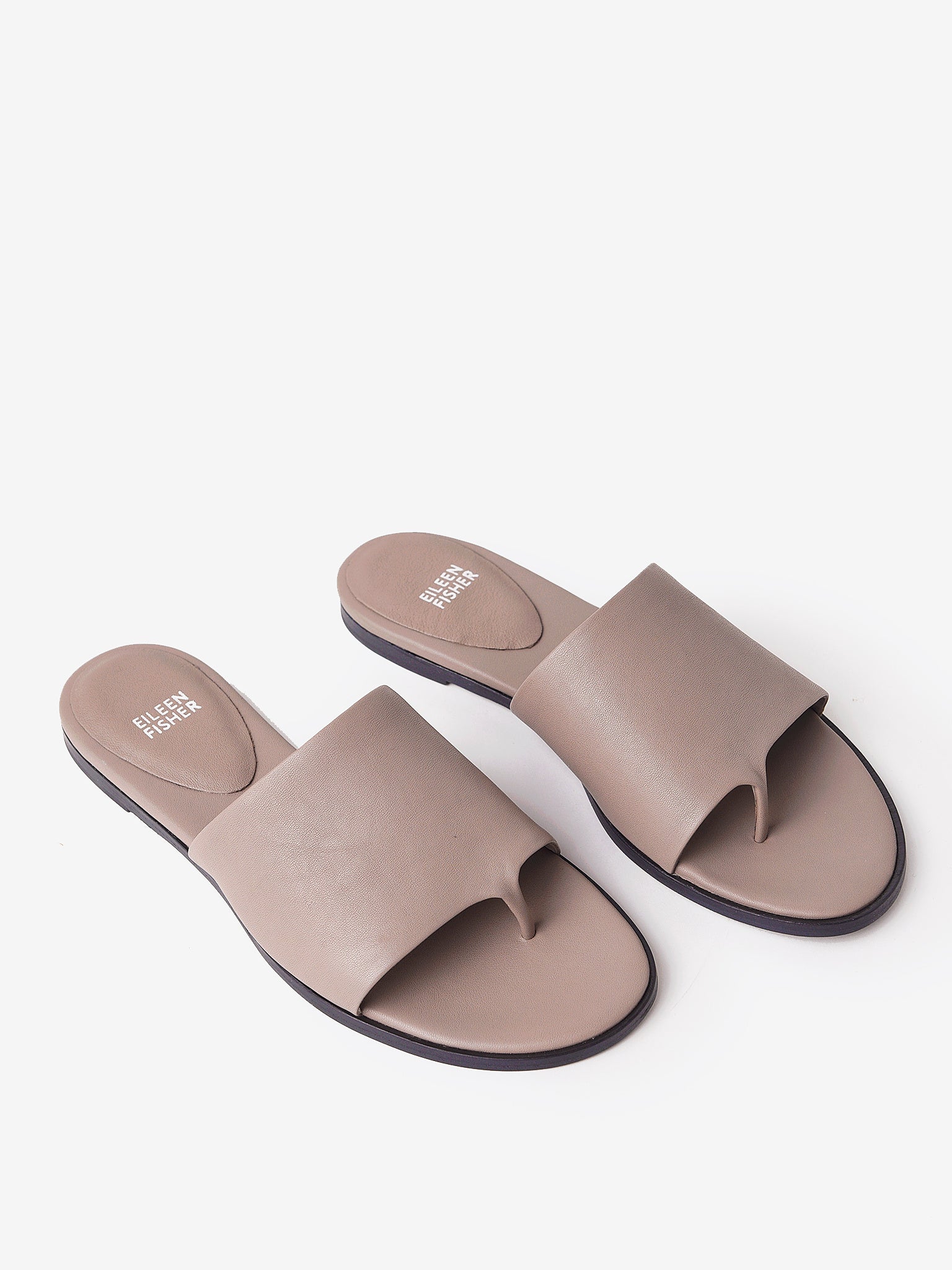 Eileen Fisher Women s Edge Nappa Leather Slide saintbernard