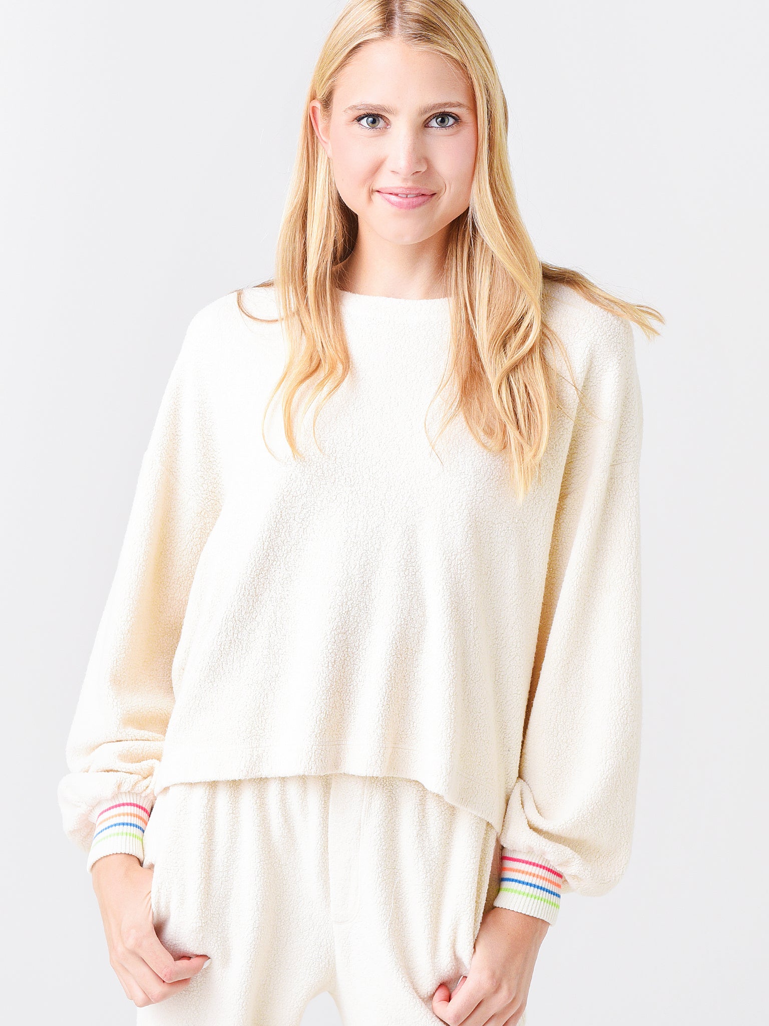 Faux on sale sherpa sweatshirt