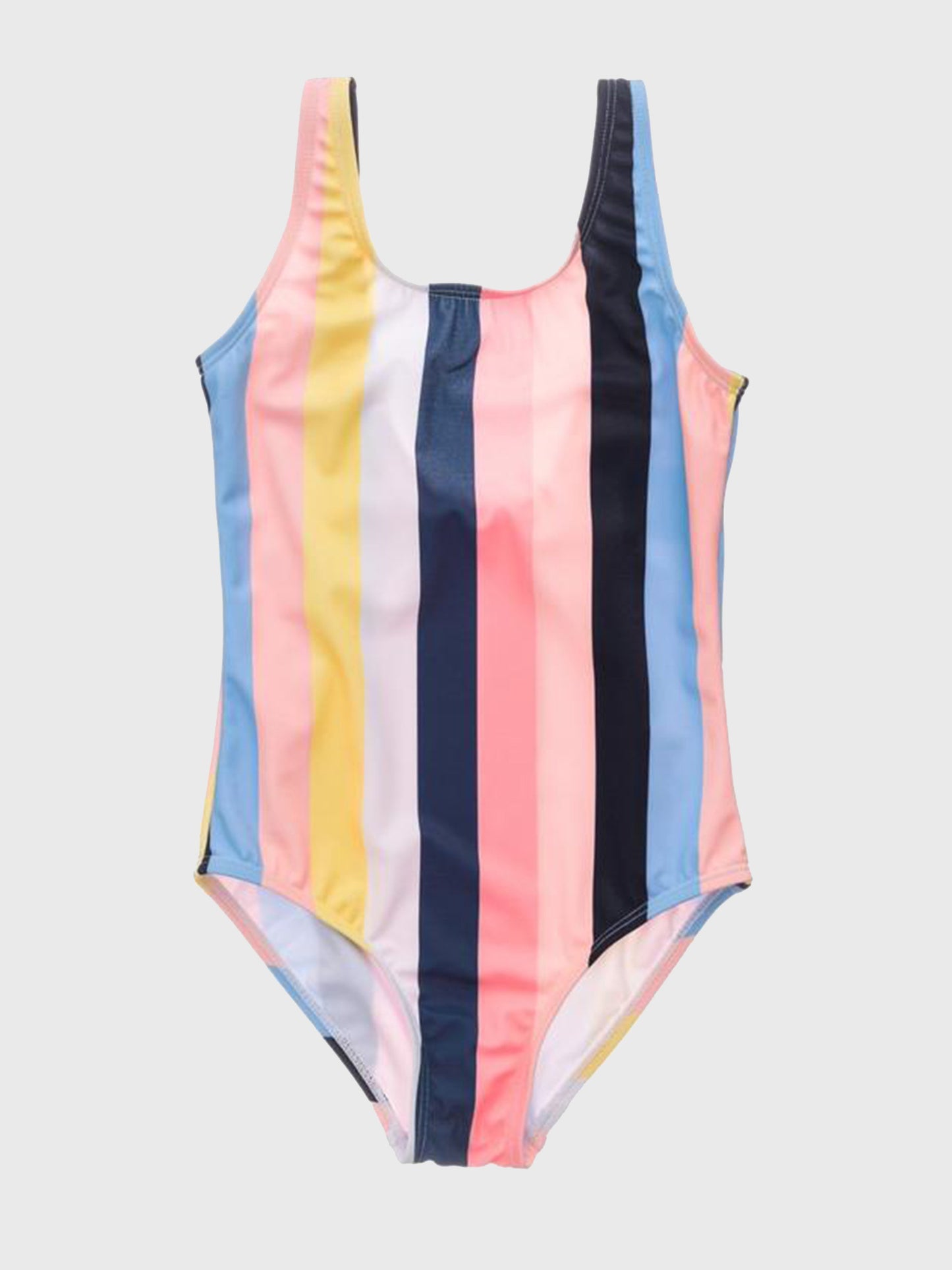 Snapper Rock Girls’ Opti Stripe Scoop Swimsuit