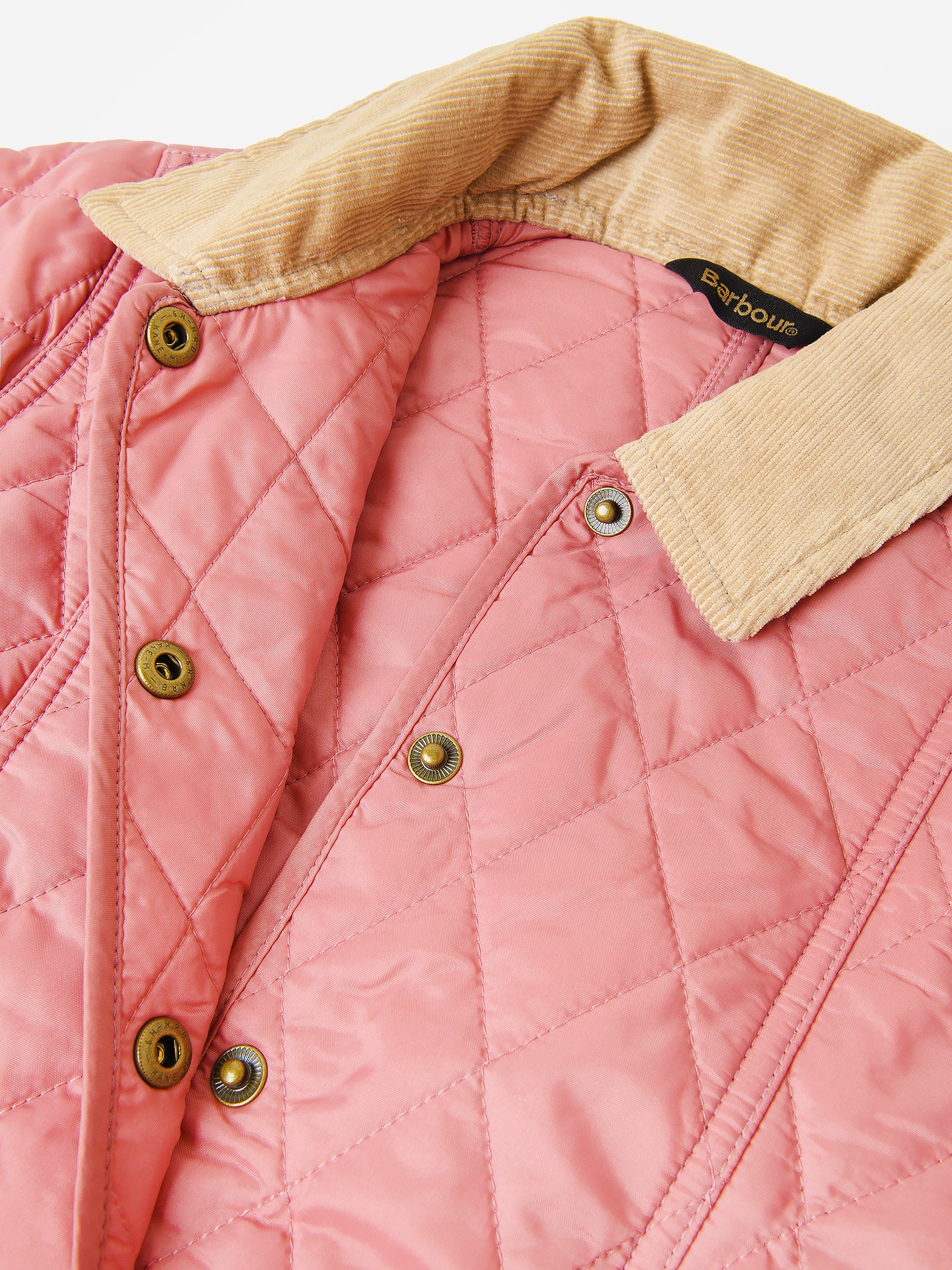 Girls pink barbour clearance jacket