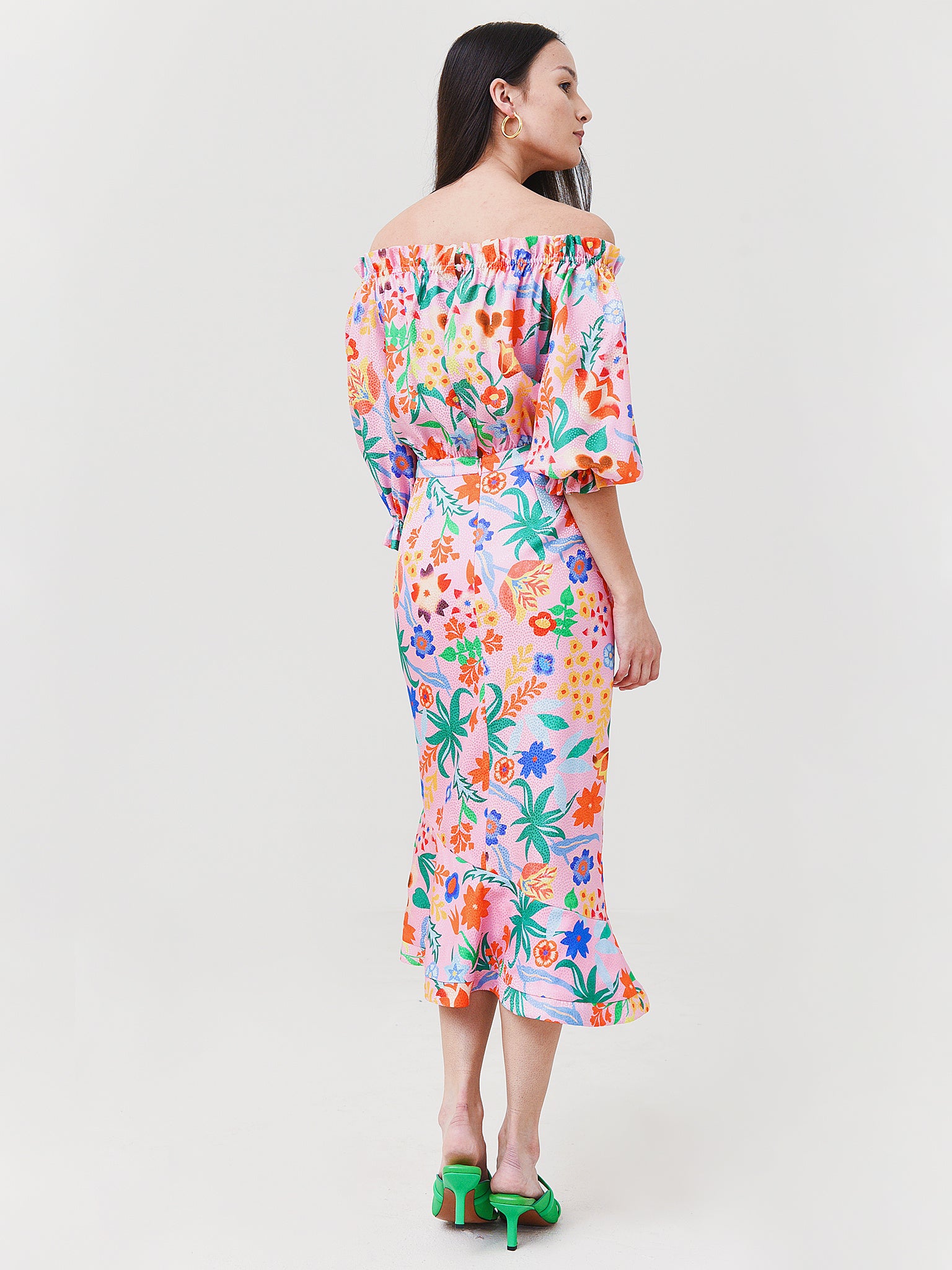 Saloni floral grace dress sale