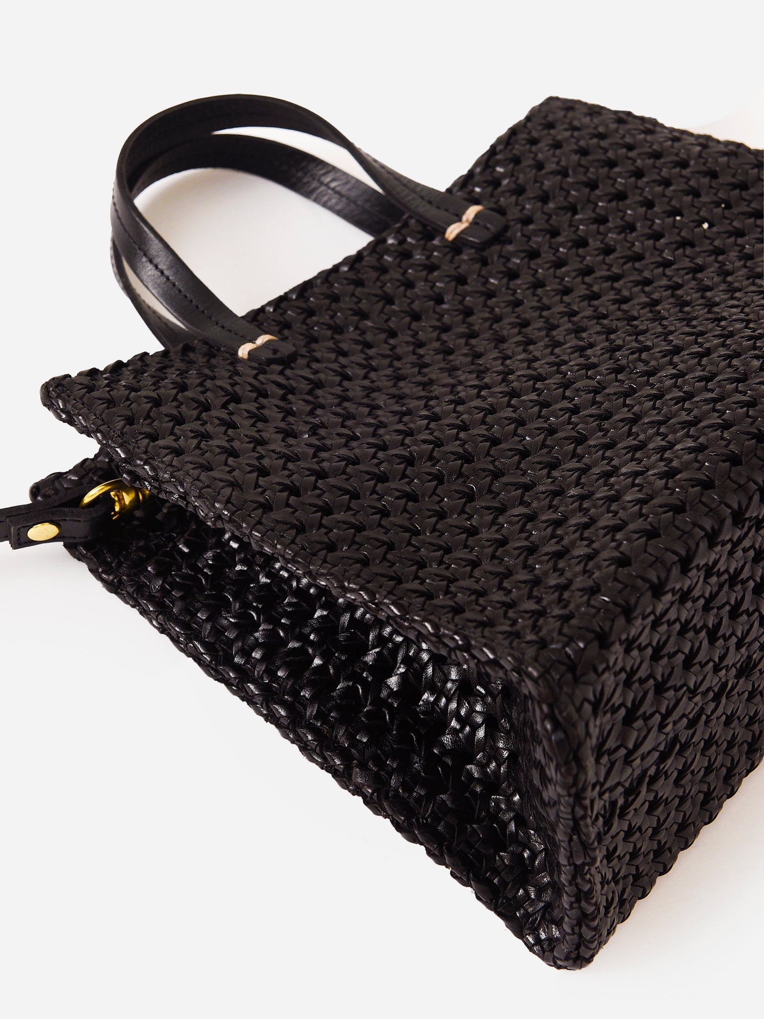 Clare V, Bags, Clare V Petit Alistair Smooth Black Leather Crossbody Bag