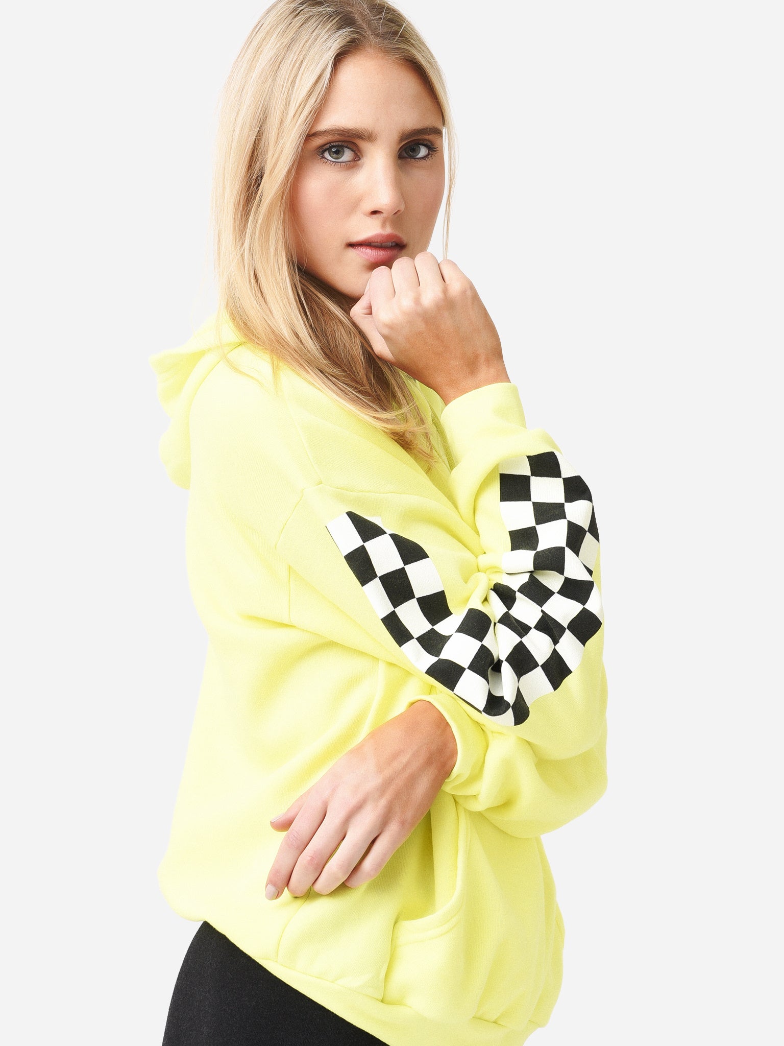 Checkerboard clearance hoodie women's