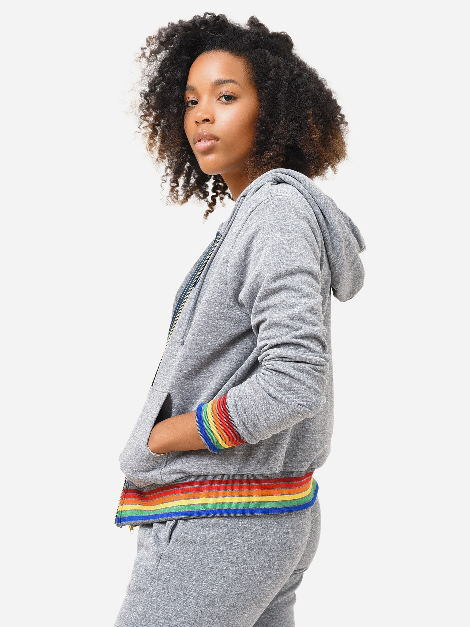 Rainbow on sale zip hoodie