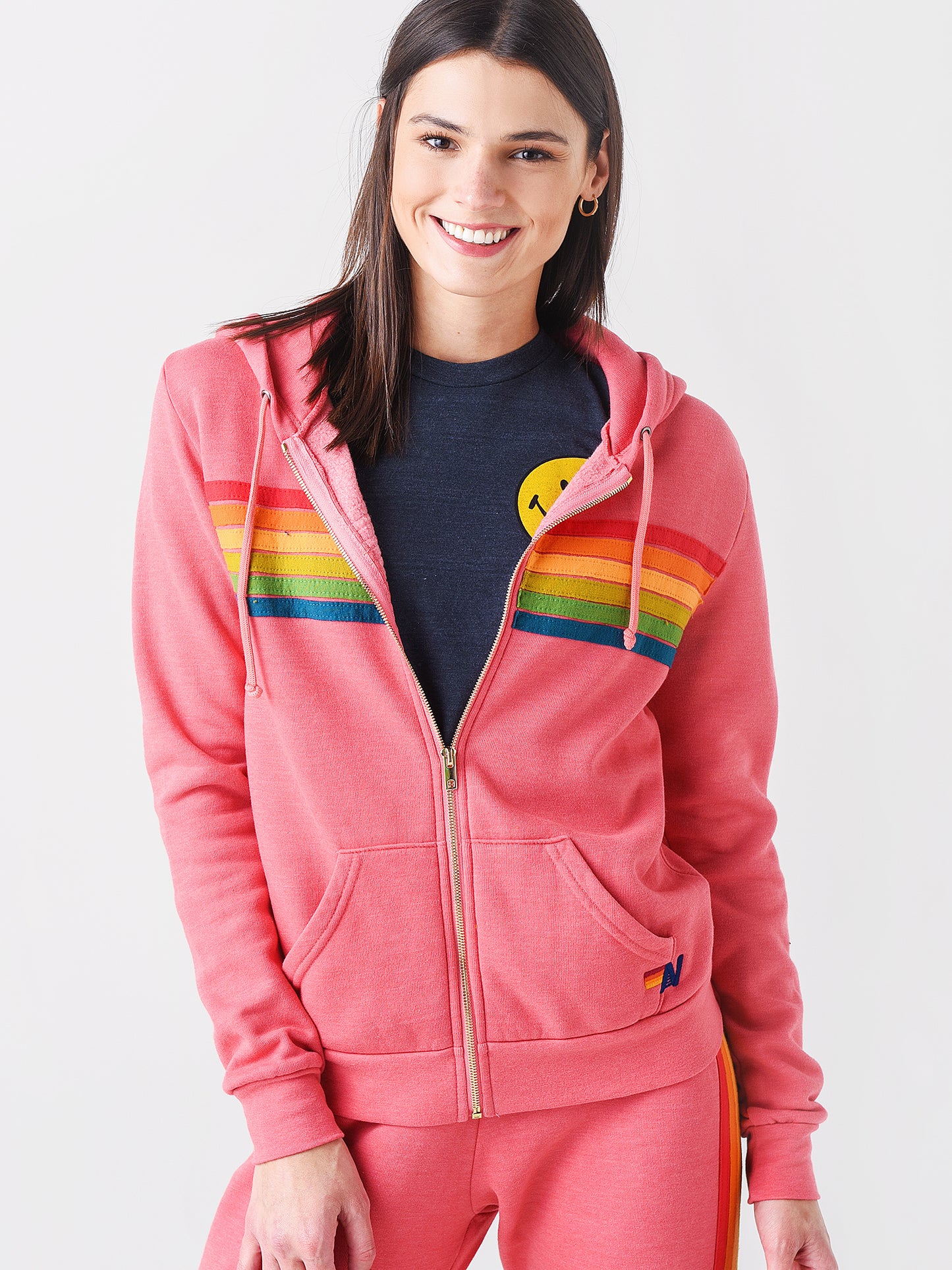 Aviator Nation Women's 6 Stripe Hoodie