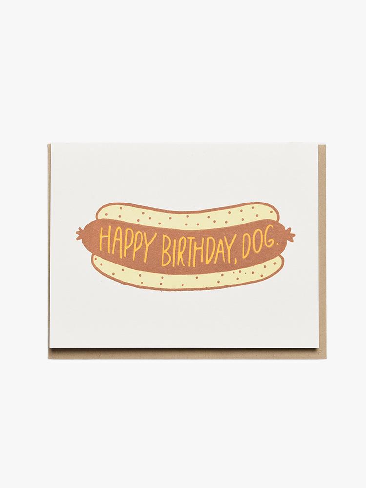 Bench Pressed Hot Dog Greeting Card