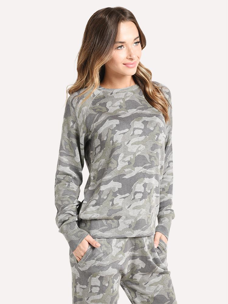 Monrow camo 2024 sweatshirt