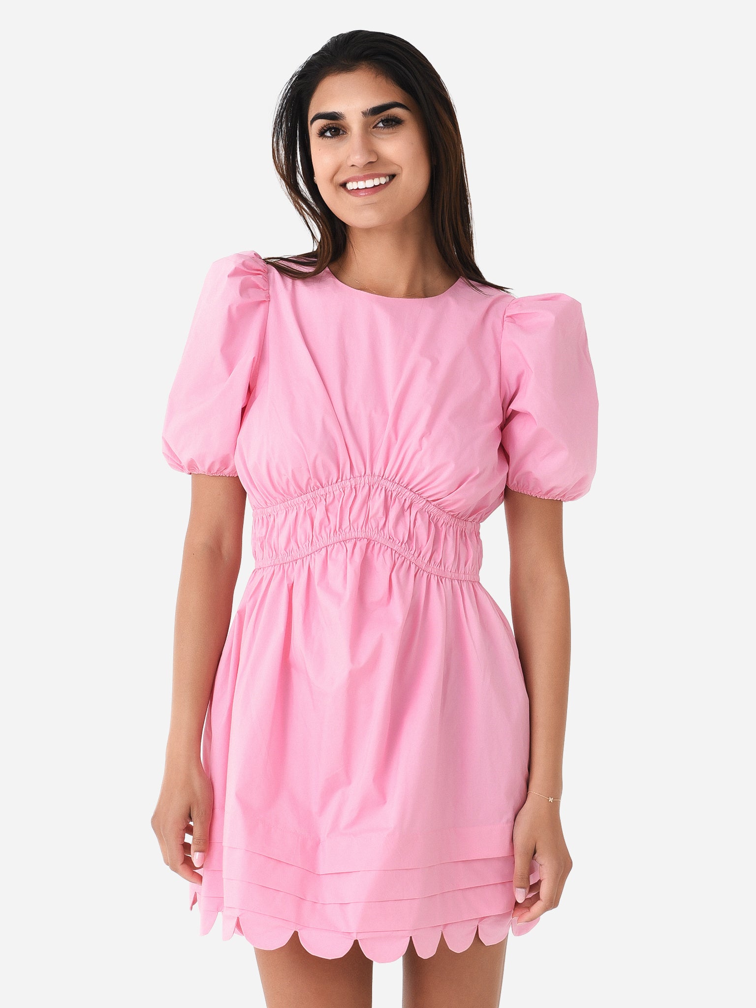 English Factory Women's Scallop Mini Dress – saintbernard.com