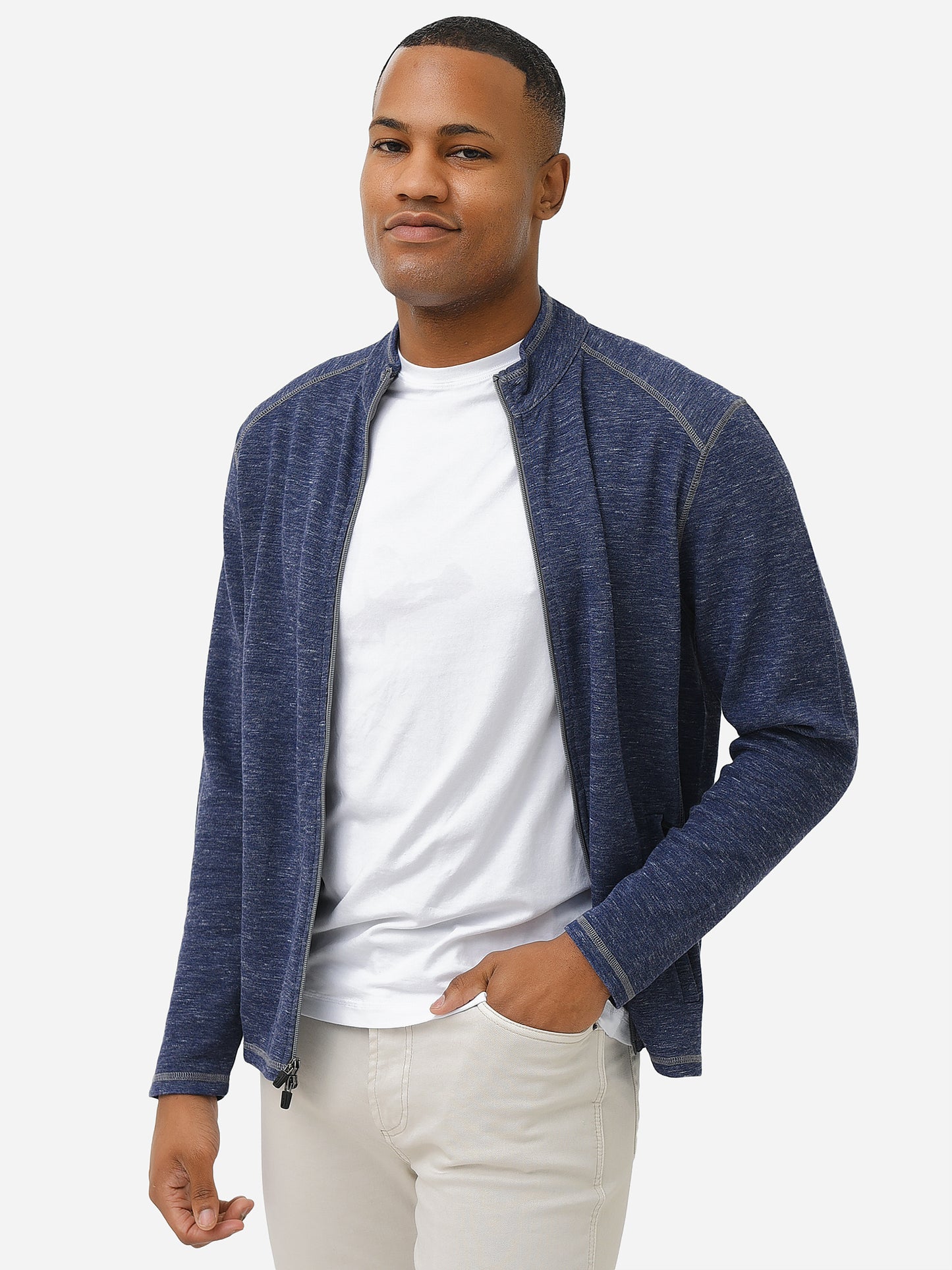 Johnnie-O Men's Willem Heathered Knit Jacket