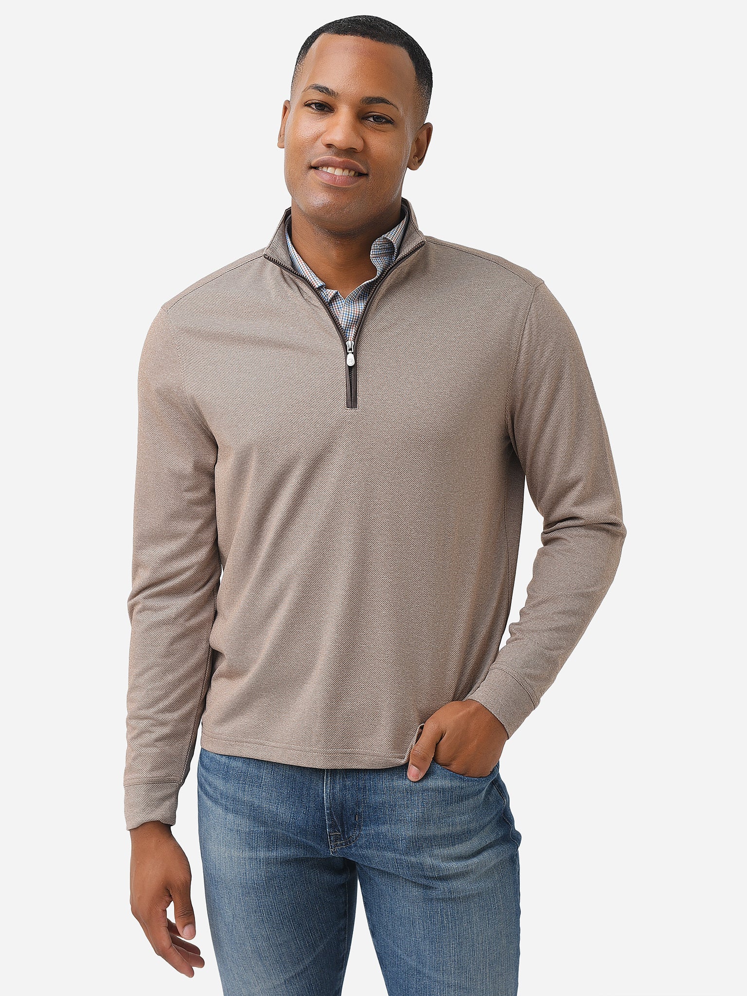 Johnnie-O Men's Farber Prep-Formance Quarter-Zip – saintbernard.com