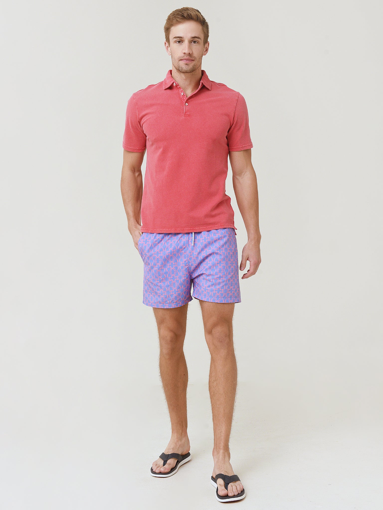 Johnnie-O Men's Surfside Garment Dyed Pique Polo