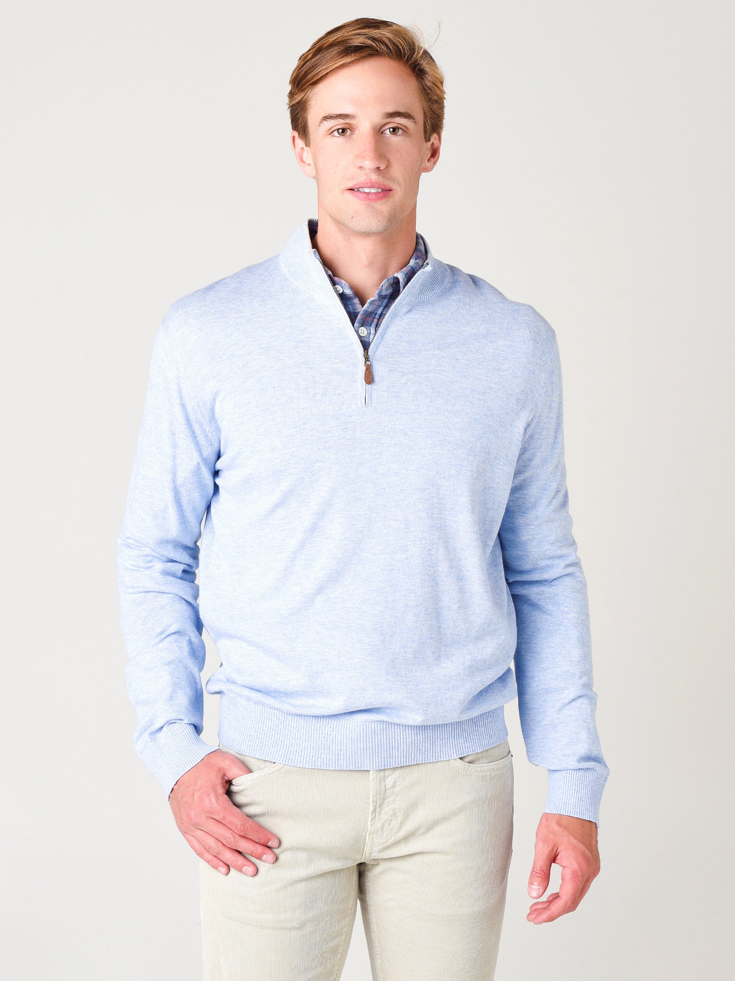 Johnnie-O Men's Bailey Quarter-Zip Pullover Sweater