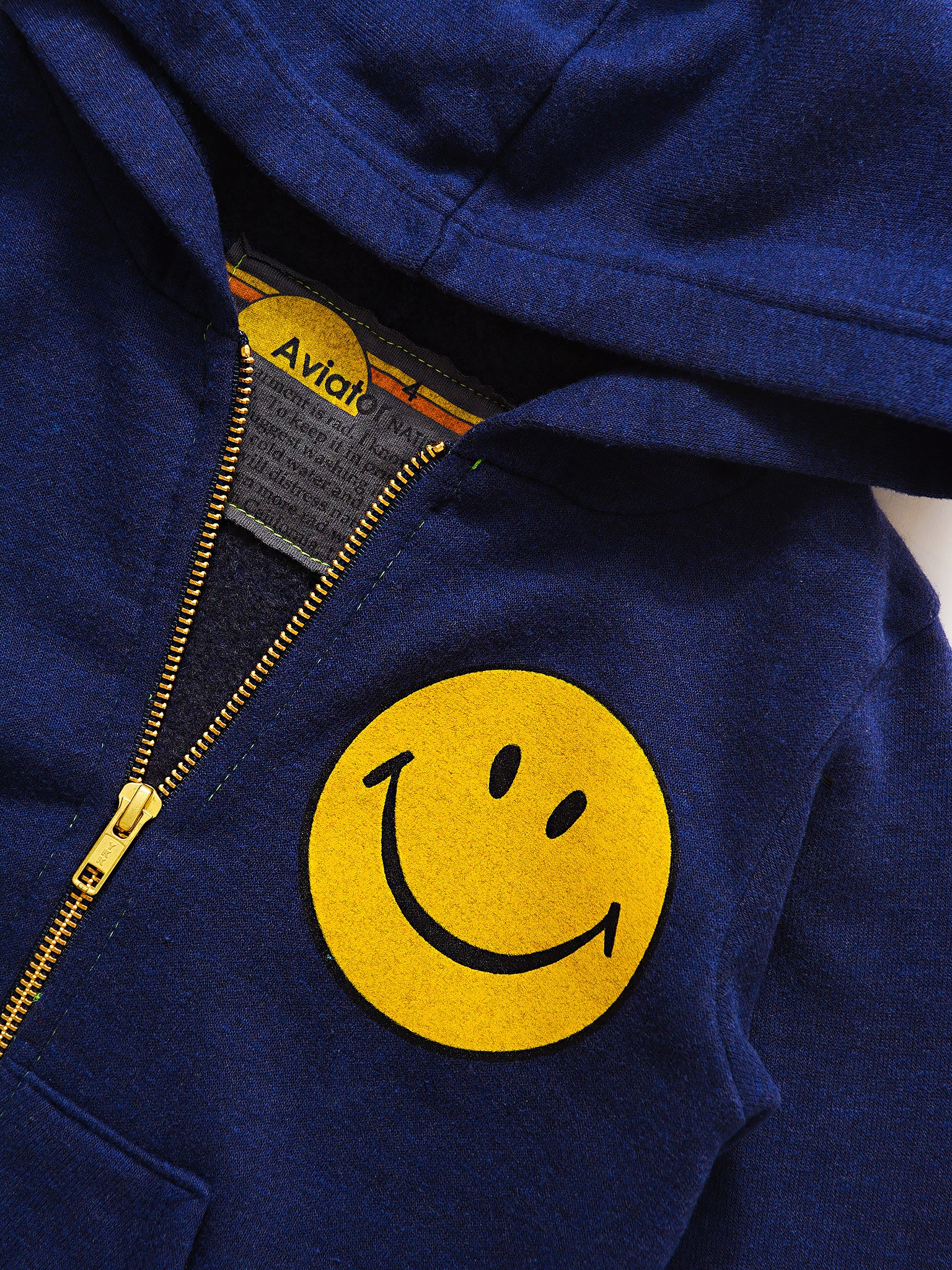 RADWIMPS SMILEY ZIPPER HOODED SWEATSHIRT | nate-hospital.com