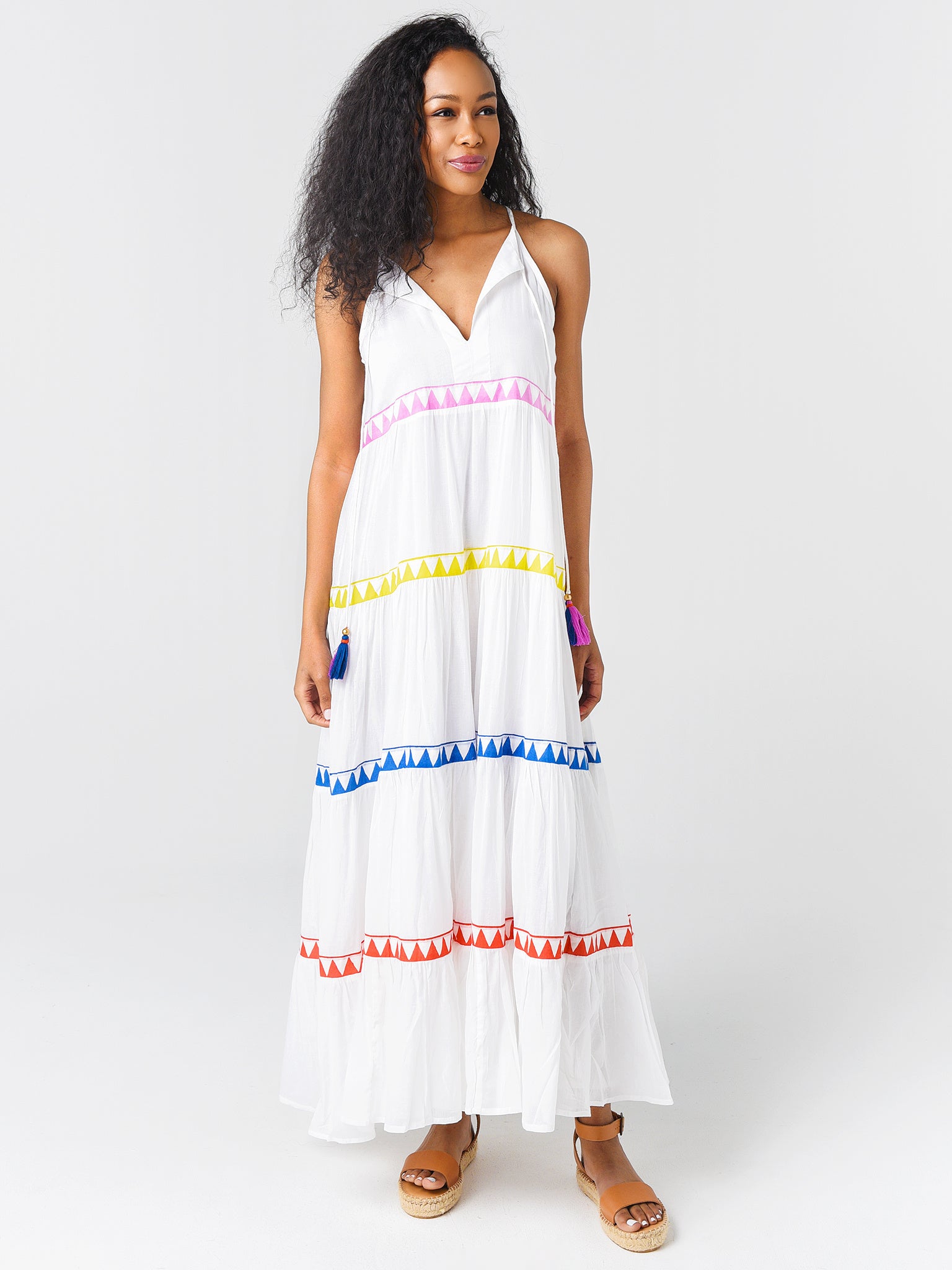 Tiered tassel clearance dress