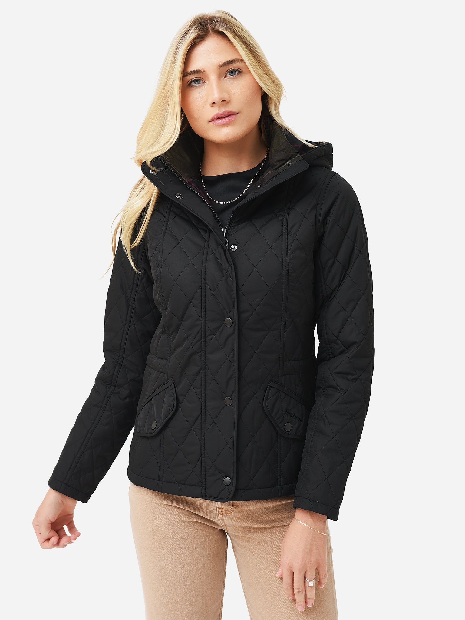 Barbour Women's Millfire Quilted Hooded Jacket