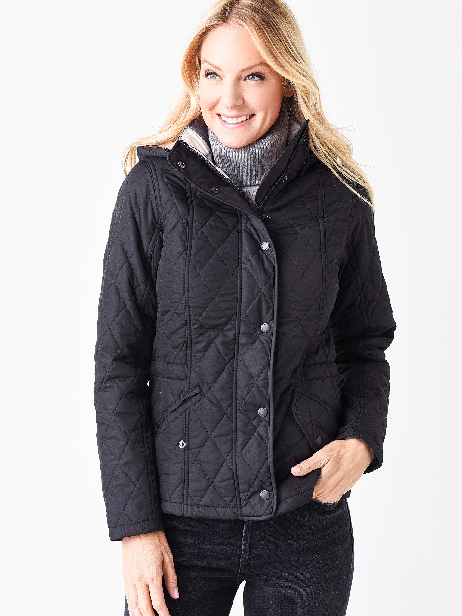 Barbour Women's Millfire Quilted Hooded Jacket