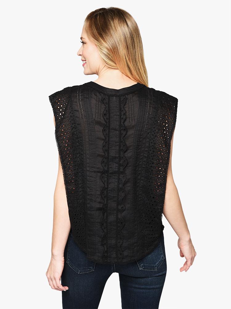 Frame Lace-trimmed Pintucked Silk georgette hotsell Blouse Black