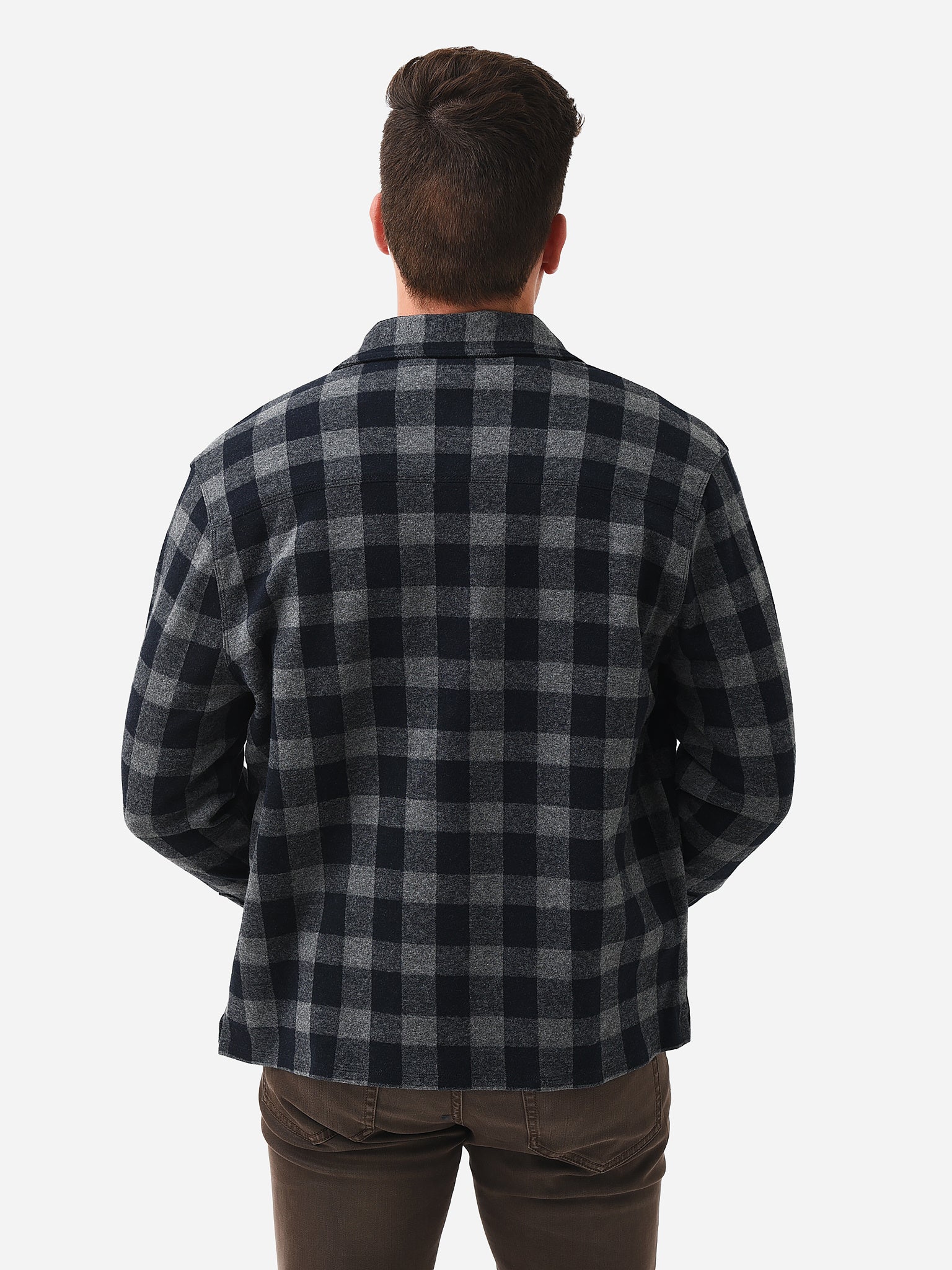 Vince Men's Buffalo Check Long Sleeve Shirt