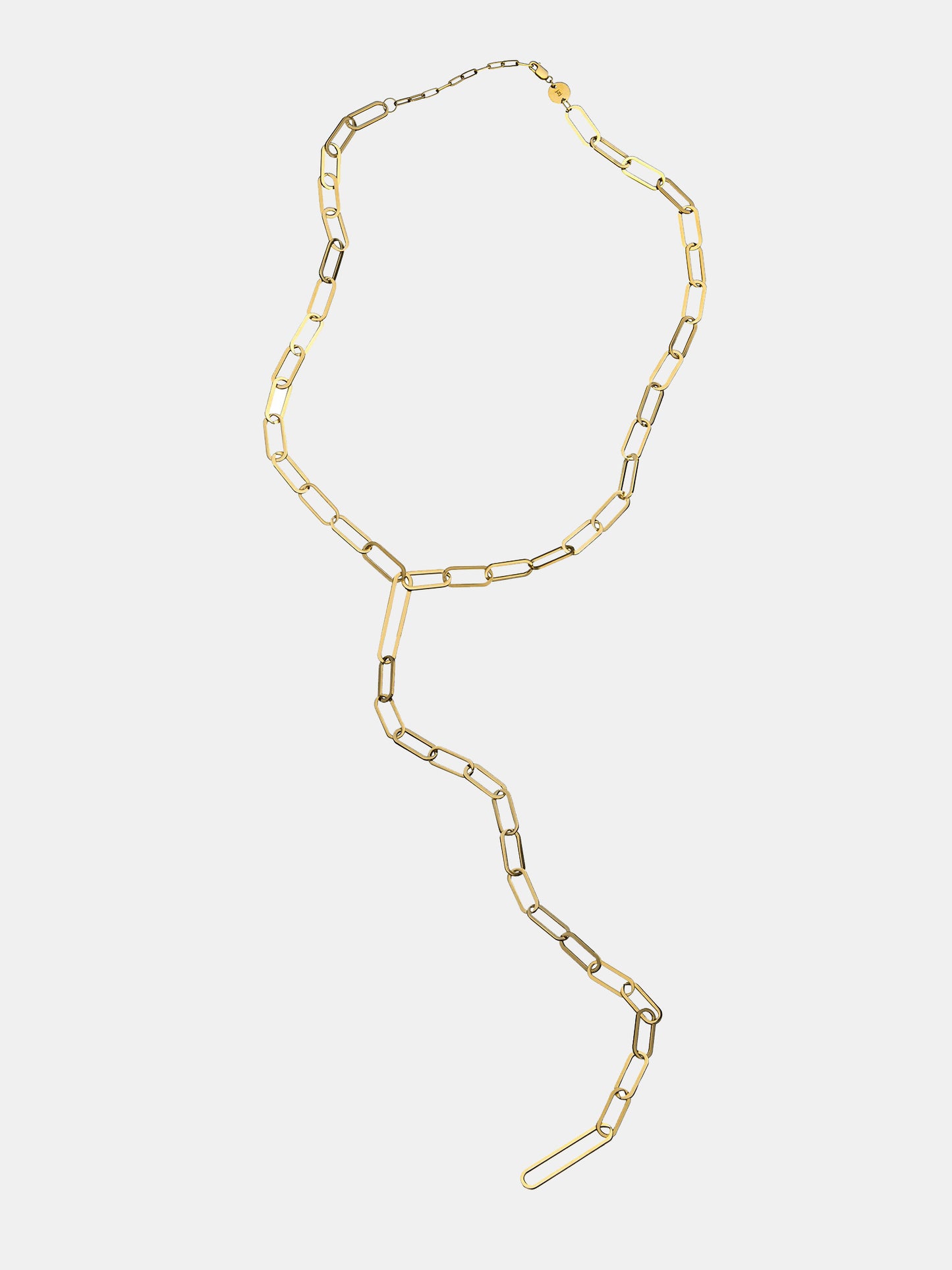 Jennifer Zeuner Jewelry Maurice Lariat Gold Vermeil Necklace