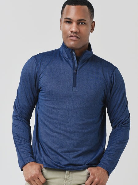 Greyson Men's Monogram Jacquard Quarter Zip