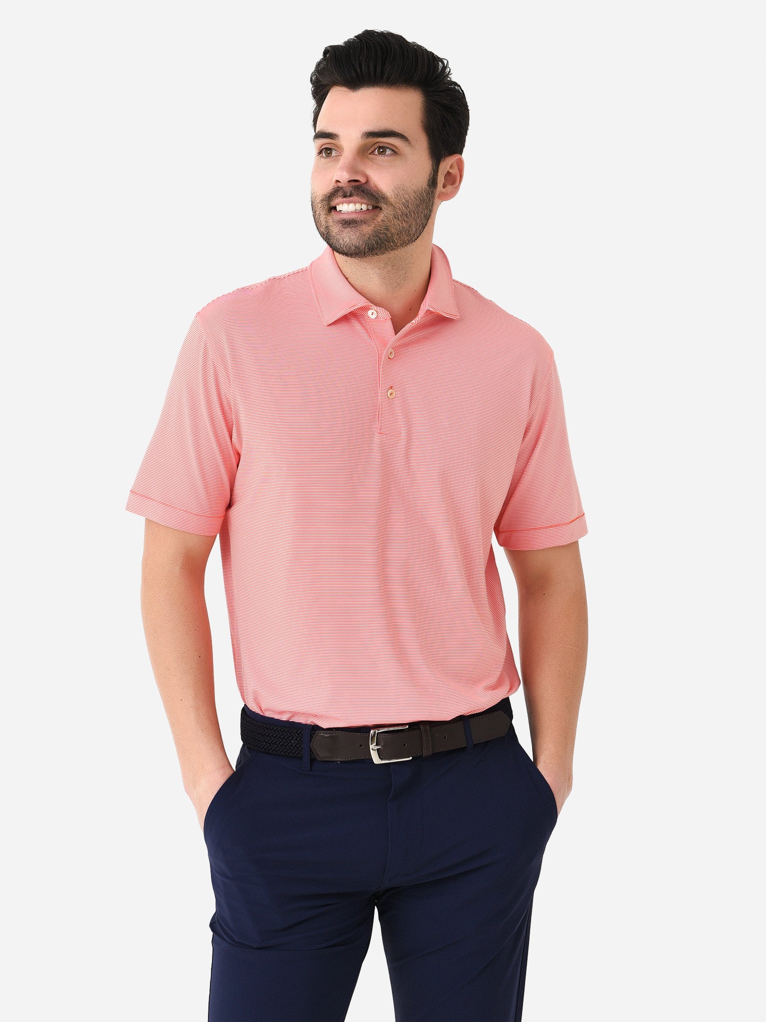 Jubilee Stripe Performance Polo by Peter Millar