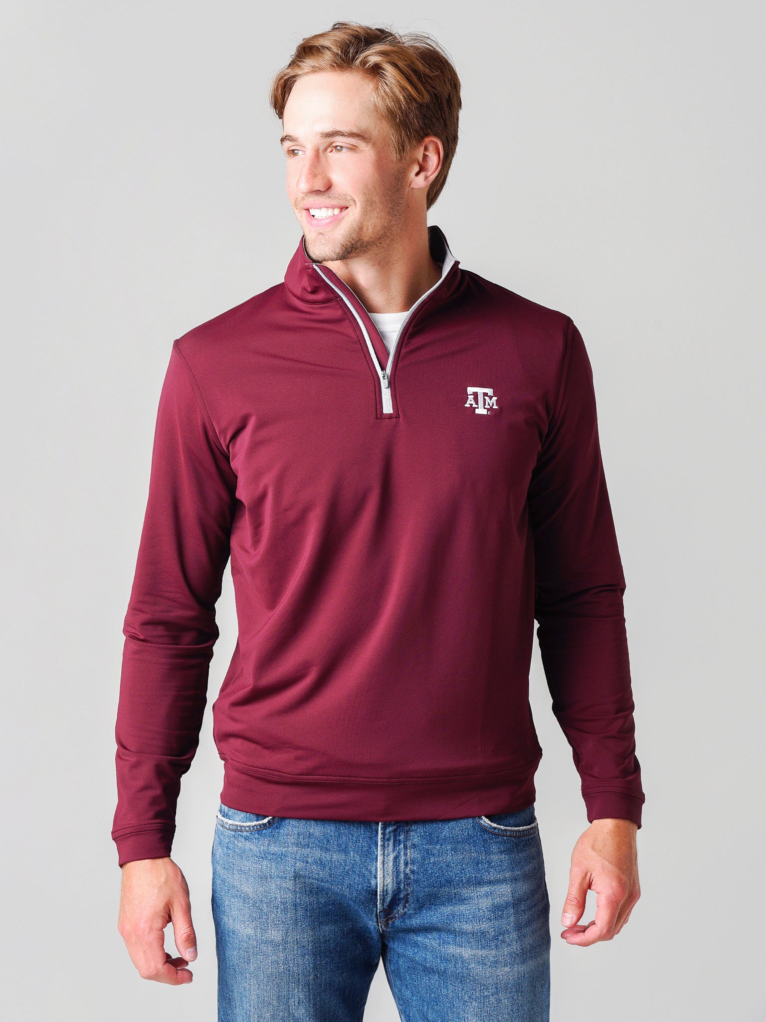 Peter Millar Crown Sport Men's Perth Stretch Loop Quarter-Zip Pullover