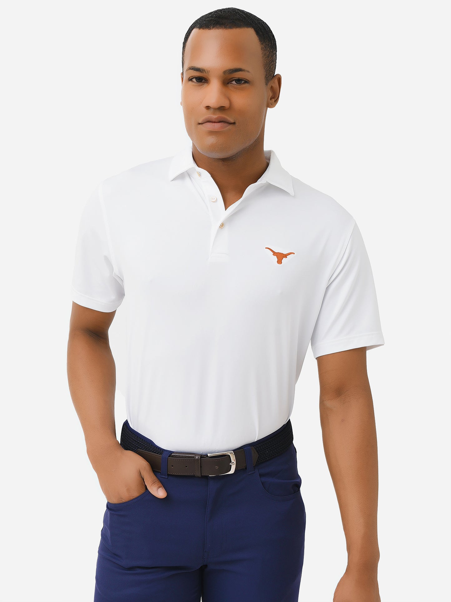 Peter Millar Collegiate Men's Solid Performance Jersey Polo