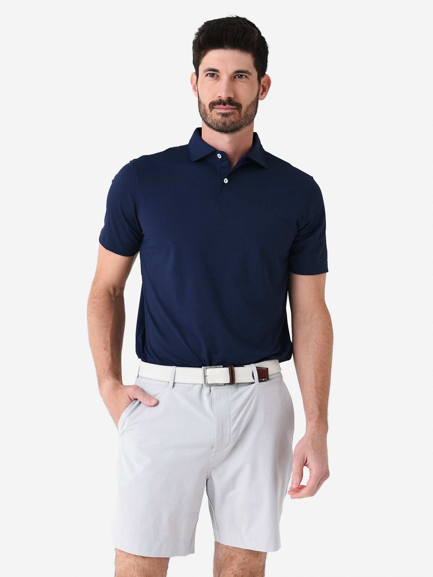 Peter Millar Crown Crafted Men's Solid Performance Jersey Polo