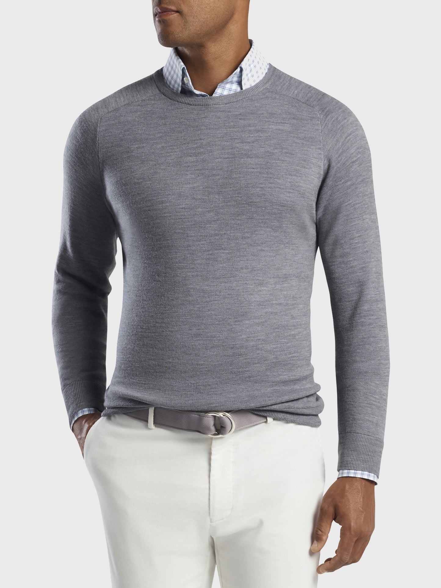 Peter Millar Crown Crafted Men's Wool Interlock Crewneck Sweater