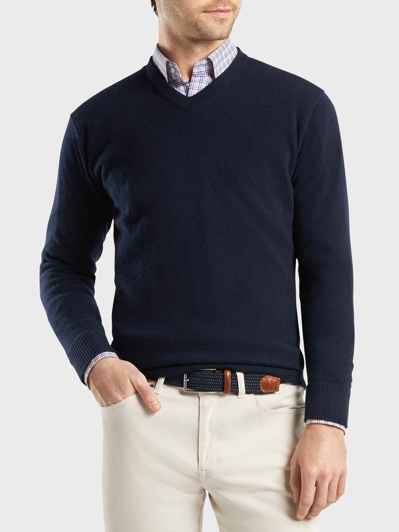 Peter Millar Crown Men s Crown Soft Cashmere V Neck Sweater