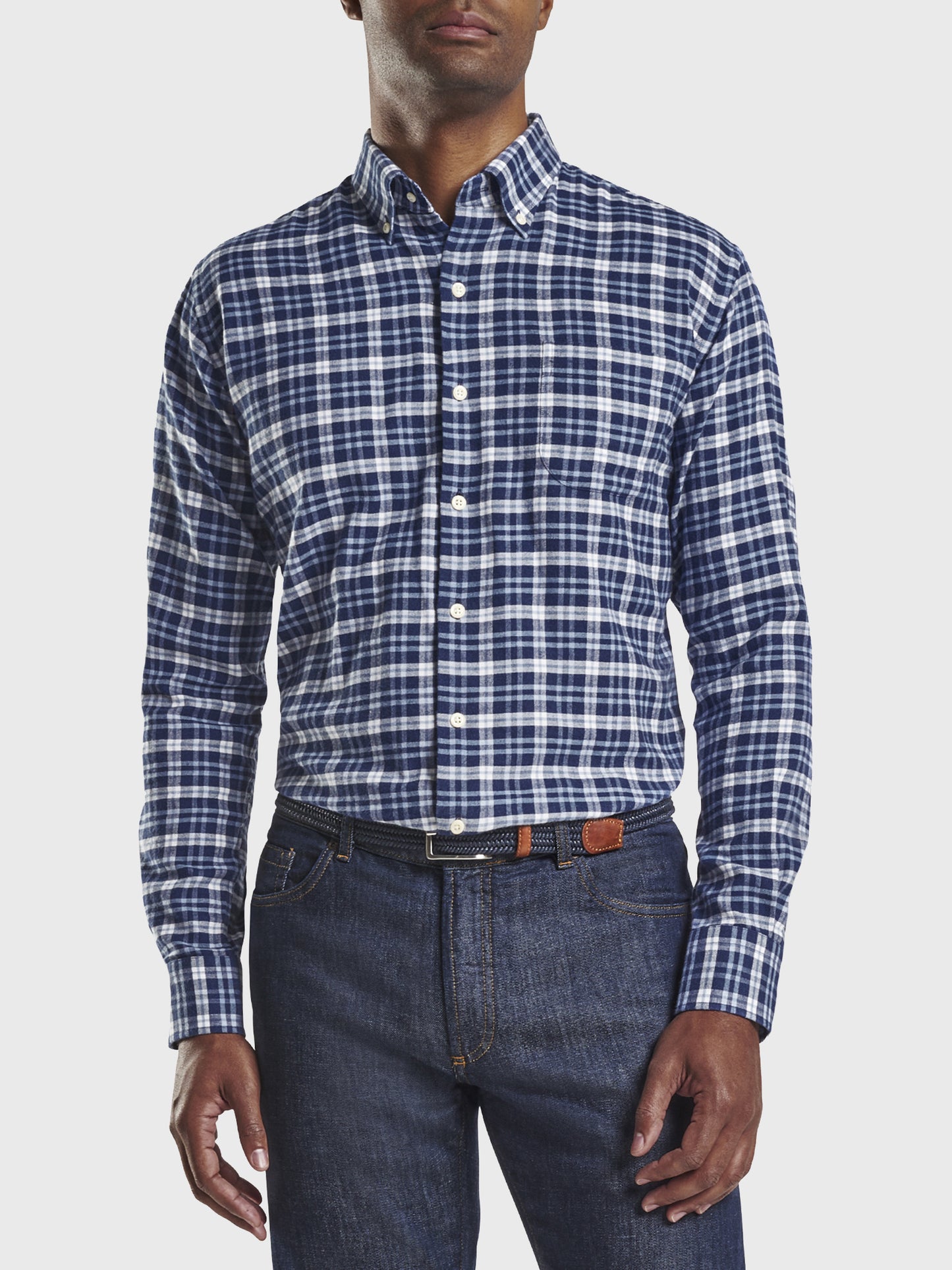 Peter Millar Crown Men's Gus Flannel Sport Shirt